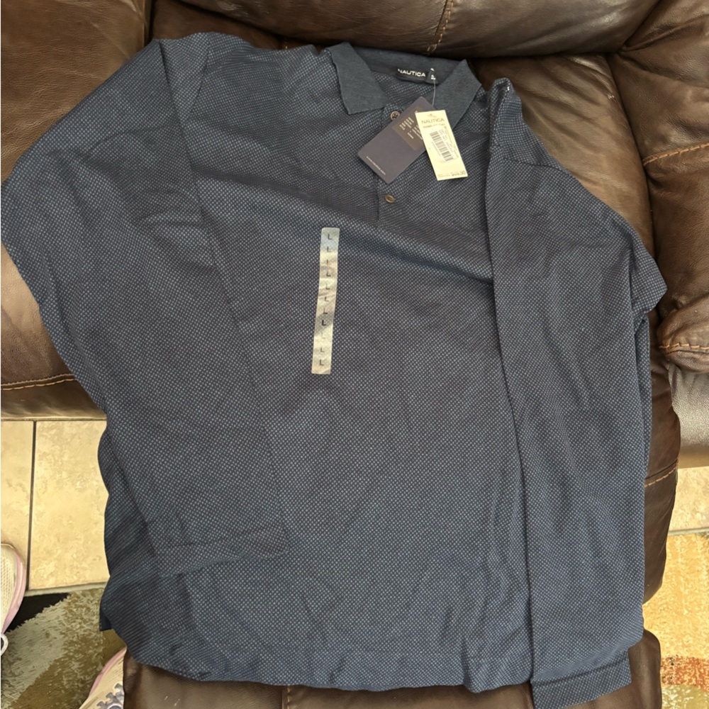 Nautica Men's Navy Long Sleeve Shirt Jacket